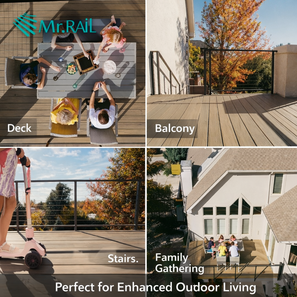 Revamped Balcony with Cable Railing