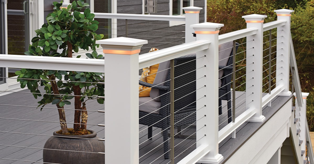 Stainless Steel Cable Railing for the Open Black Deck
