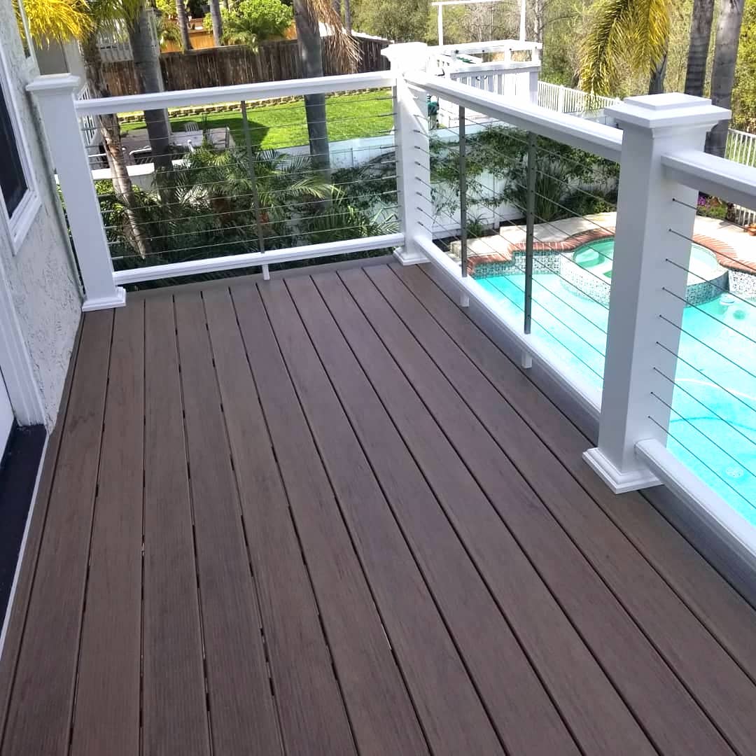 Stainless Steel Cable Railing for the Open Black Deck