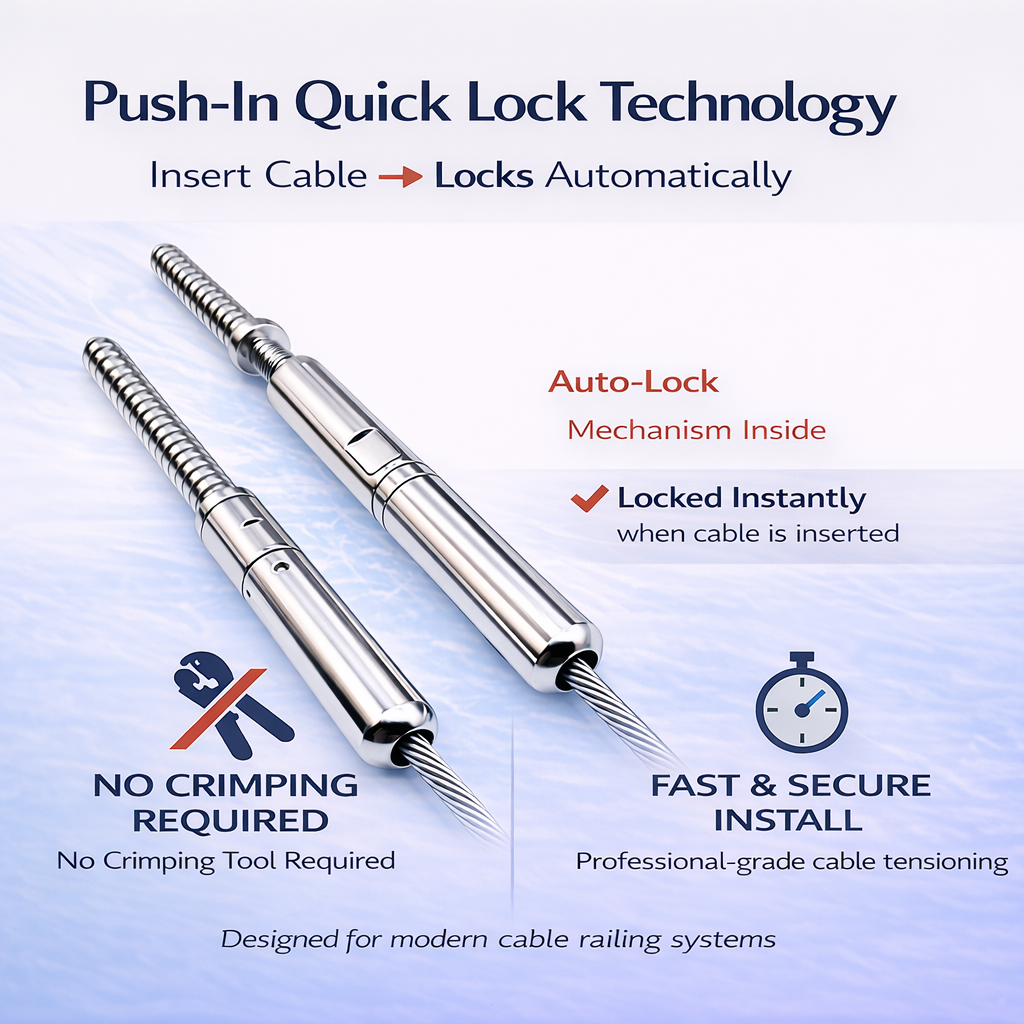 Quick Lock Push-In Fitting – No Crimp Tool Needed
