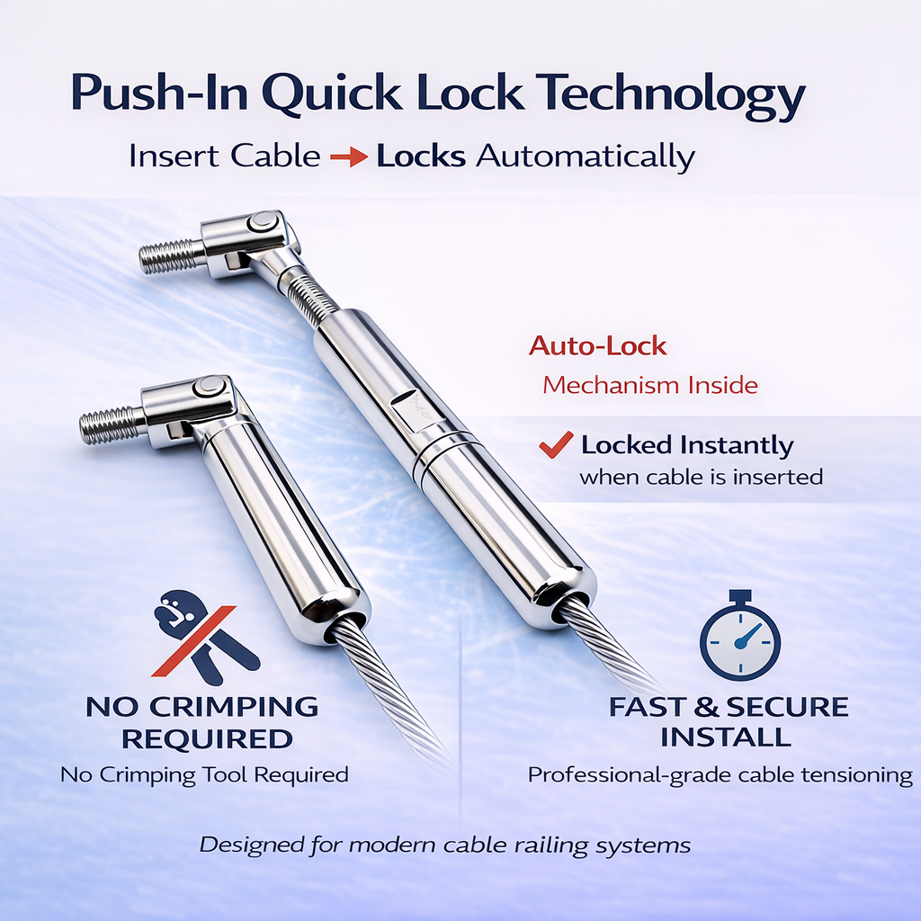 Quick Lock Push-In System – Tool-Free Installation