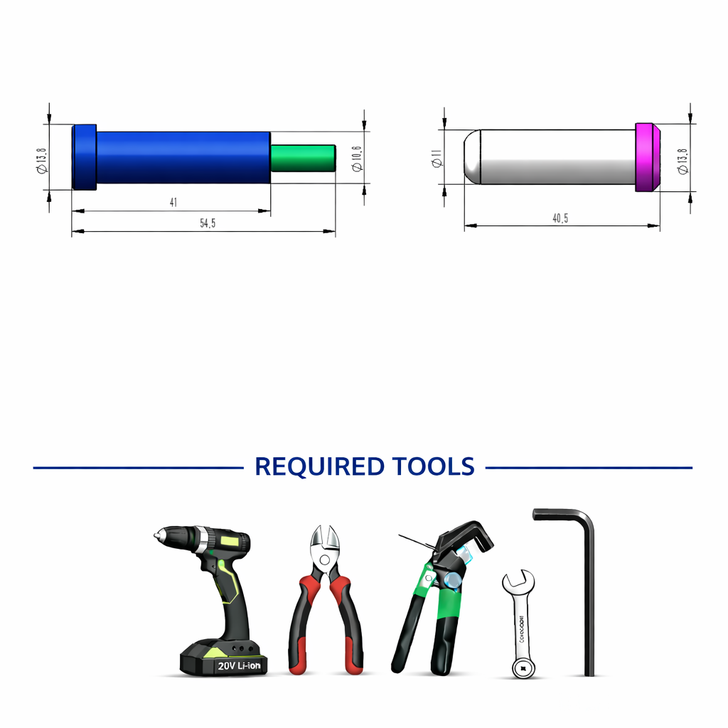 Crimping Tool Required for Secure Cable Termination