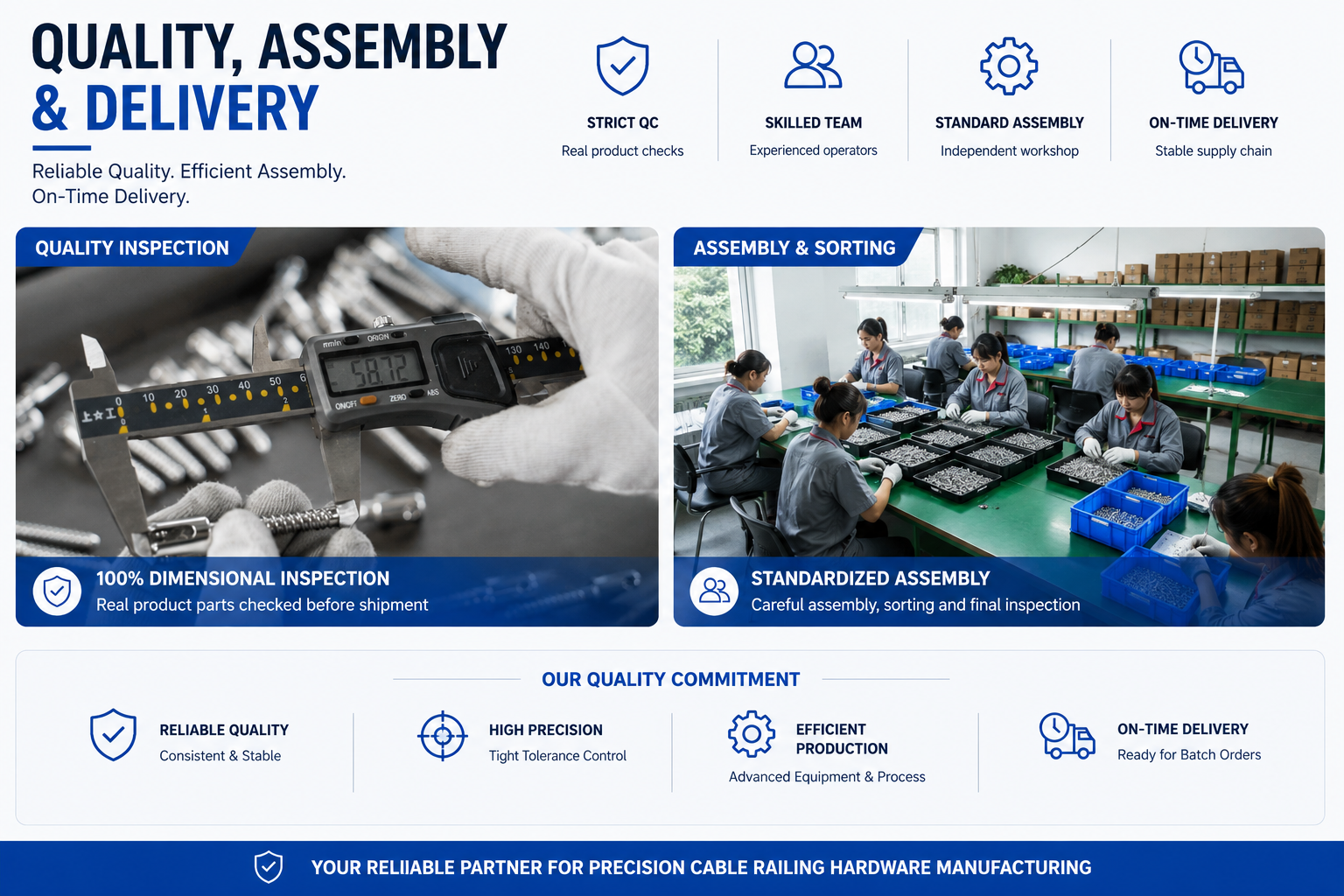 Quality inspection and assembly workflow